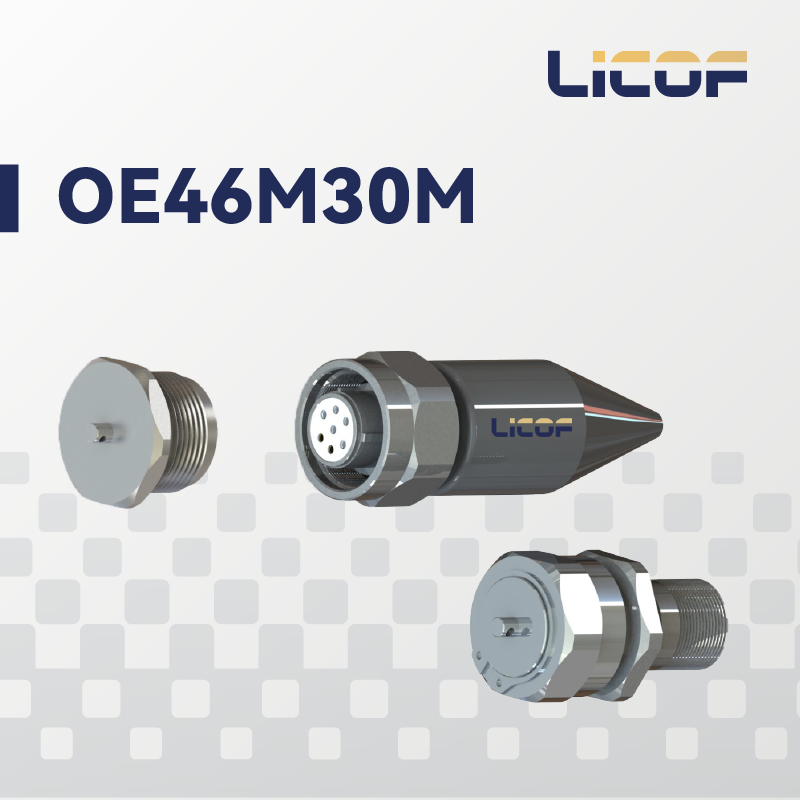 OE46M/30M Underwater Optical Electrical Connector 2-32 Cores Standard With 316L Connector Housing
