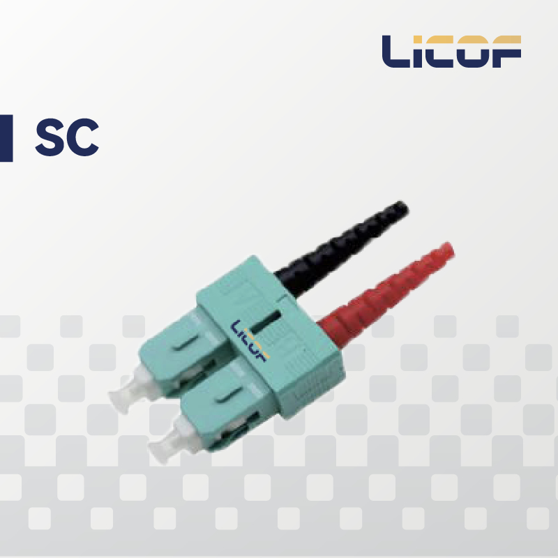 Single Mode Fiber Optic Connectors Square Sc Apc Connector In Telecommunications Networks