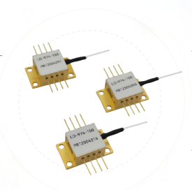 974nm Pump Laser with Wide Temperature Range (-50℃ to 75℃), 1500g Shock Resistance, and Compact 8-Pin Packaging